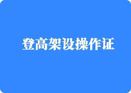 快来摸奶子吸逼逼啊视频登高架设操作证